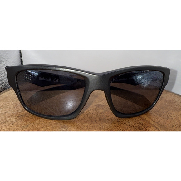 Timberland TB7122 Men's Black Rectangle Sunglasses Designer Sports - Picture 8 of 9